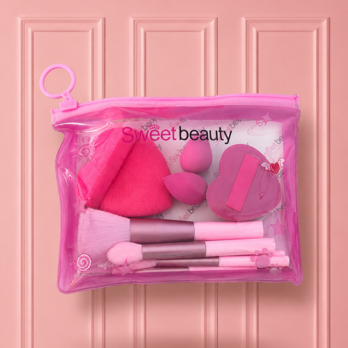 SET BROCHAS X 5 + 2 MINI POMOS + BORLAS BX-2780