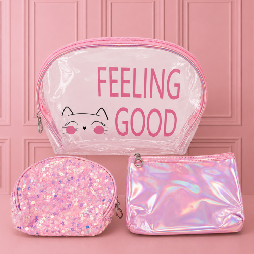 SET COSMETIQUERAS X 3, 20 X 8 X 16 CM, JHC-26005