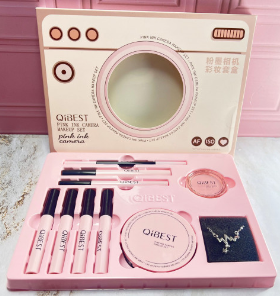 SET POLVO + RUBOR + LABIALES+ DELINEADOR + PESTAÑINA + OBSEQUIO
