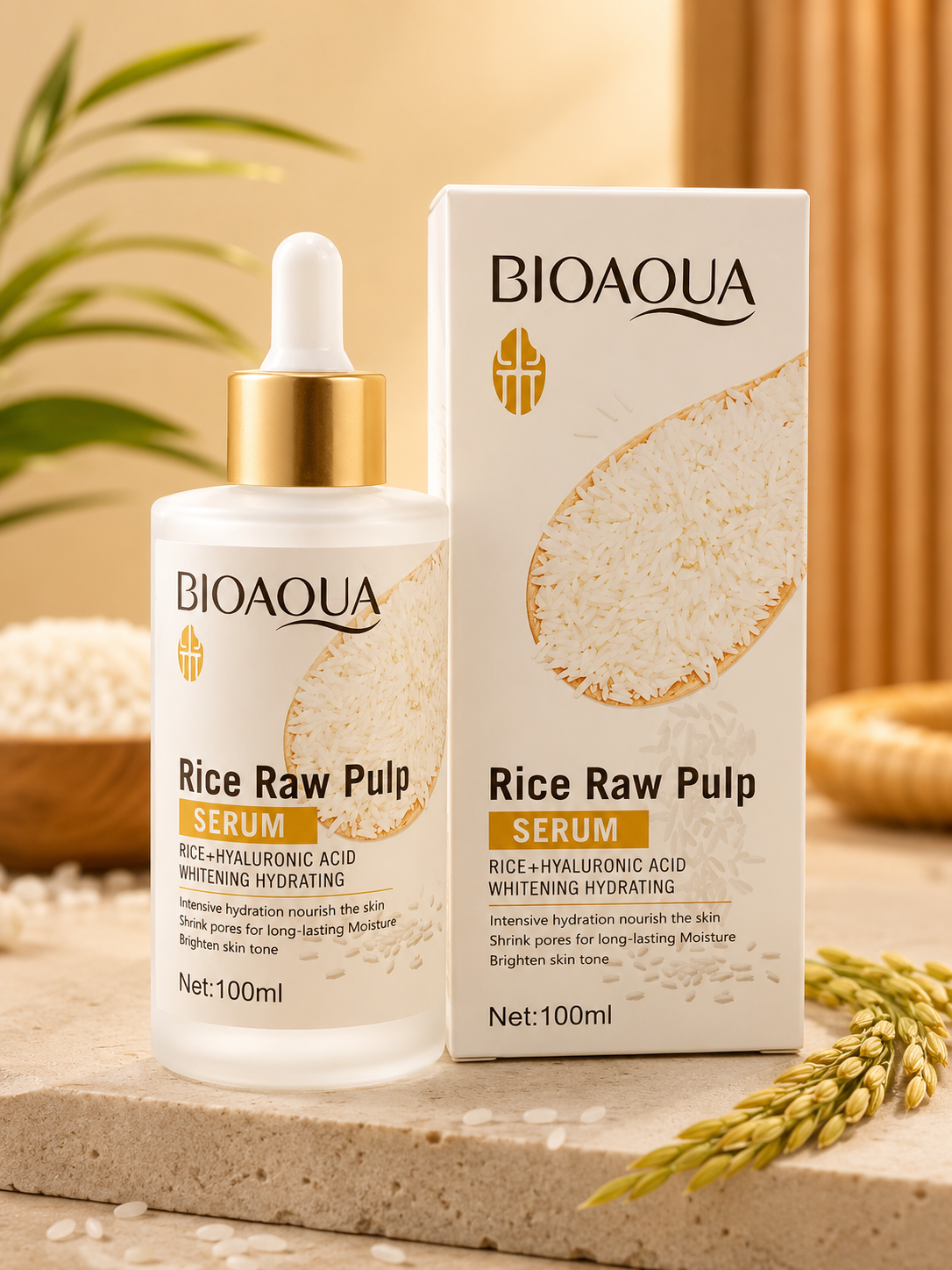 SERUM FACIAL ARROZ + ÁCIDO HIALURÓNICO