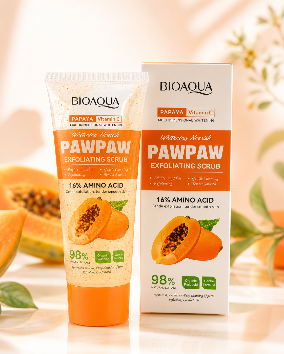 GEL EXFOLIANTE FACIAL PAPAYA + VIT C