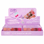 PALETA SOMBRAS PERSONALIZABLES 8 TONOS + RUBOR UES003-4