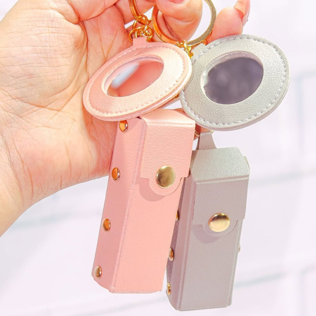 ESTUCHE LLAVERO PARA BRILLO CON ESPEJO