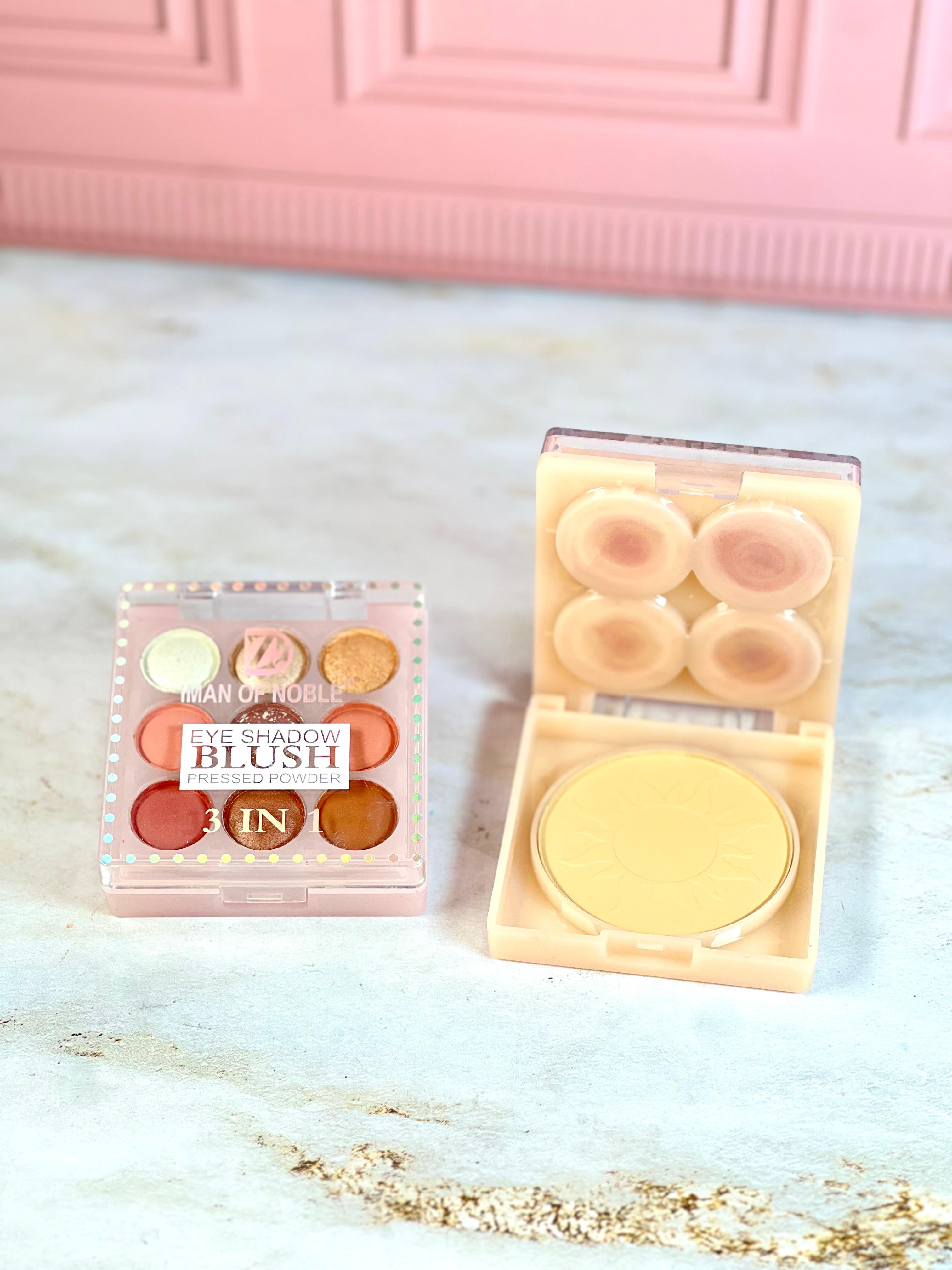 PALETA SOMBRAS, RUBOR Y POLVO X 9