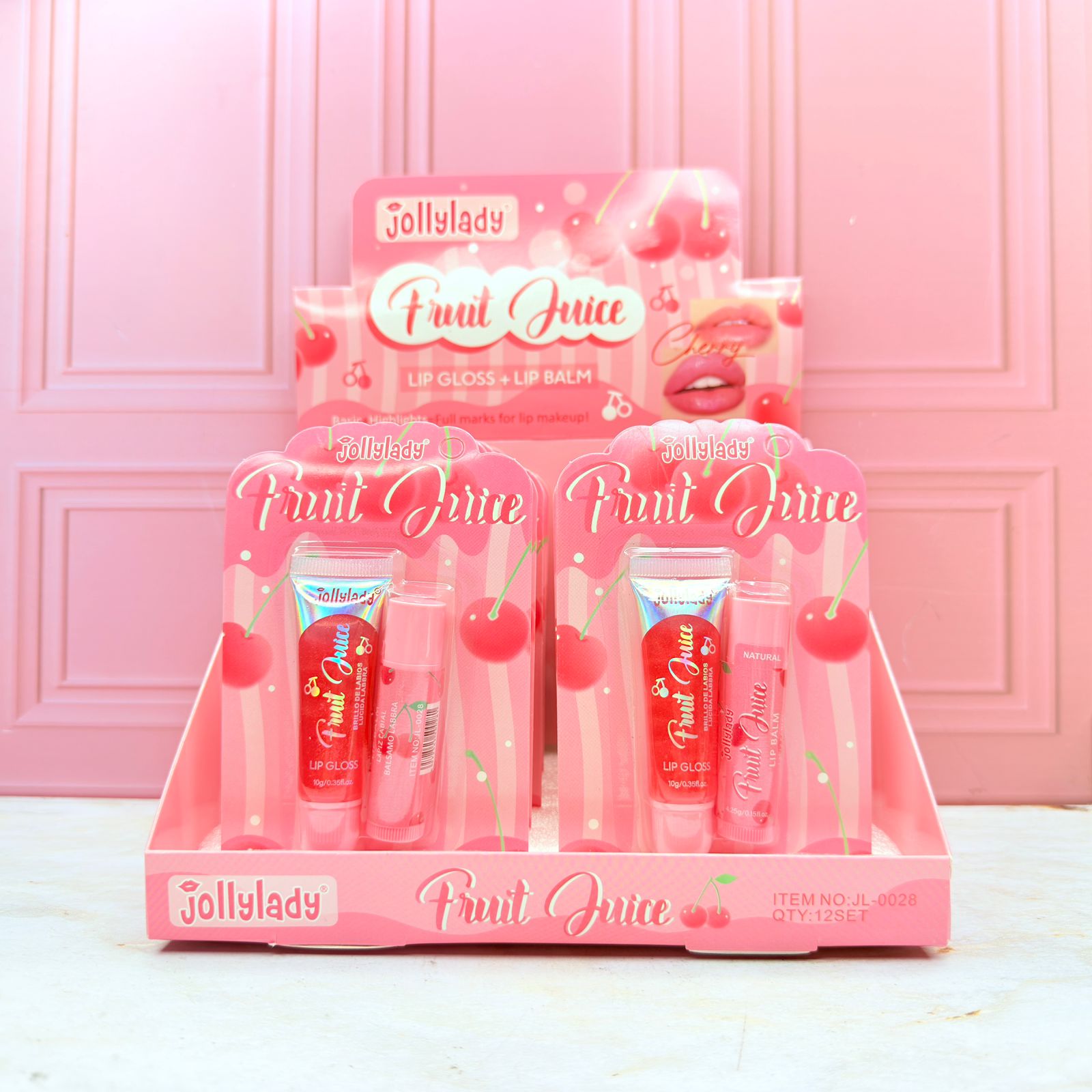 SET BRILLO LABIOS + HIDRATANTE DE LABIOS JL-0028