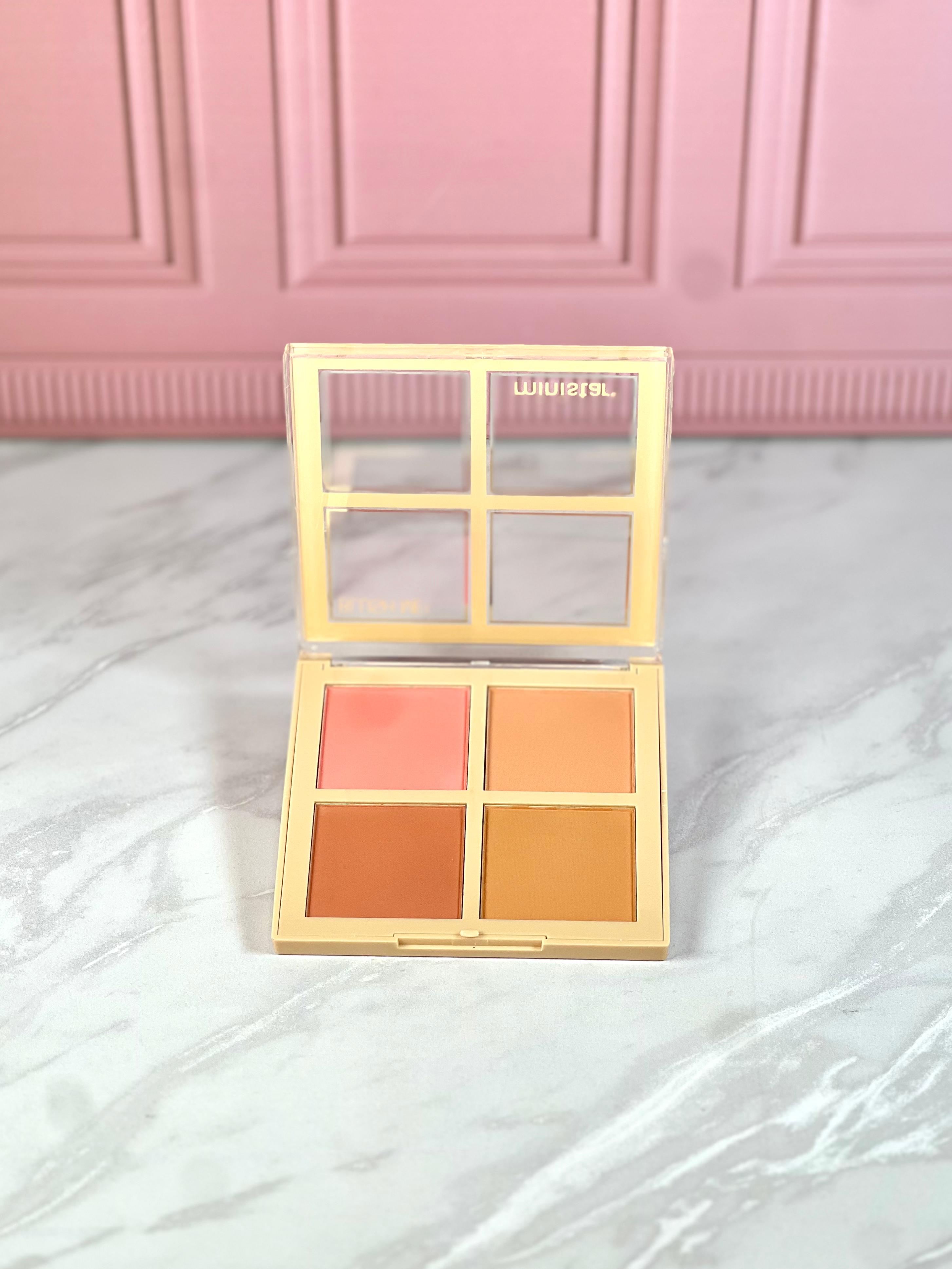 PALETA DE RUBORES 4 TONOS MINISTAR